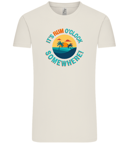 It's Rum O'Clock Design - Comfort Unisex T-Shirt_ECRU_front