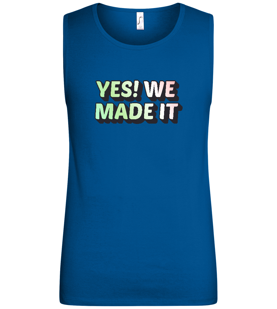 Yes! We Made It Design - Basic men's tank top_ROYAL_front