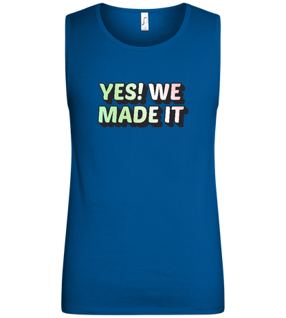 Yes! We Made It Design - Basic men's tank top_ROYAL_front