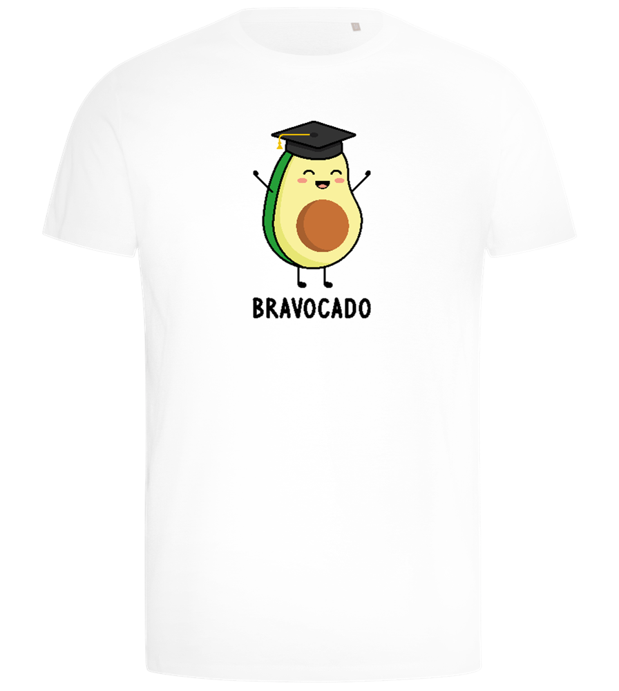 Graduation Bravocado Design - Comfort men's t-shirt_WHITE_front