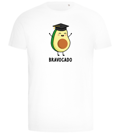 Graduation Bravocado Design - Comfort men's t-shirt_WHITE_front