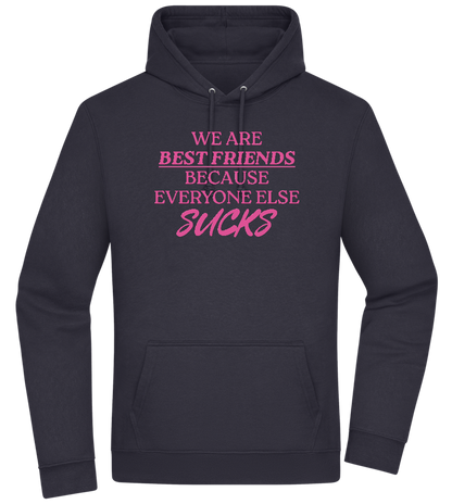 Best Friends Design - Premium Essential Unisex Hoodie_FRENCH NAVY_front