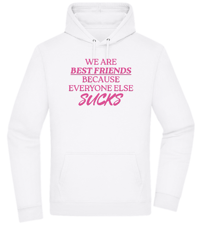 Best Friends Design - Premium Essential Unisex Hoodie_WHITE_front