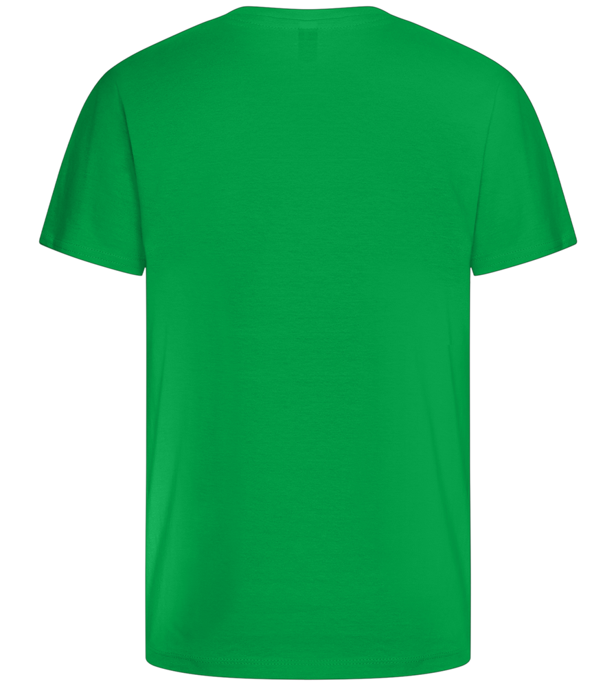 Retro Cat Design - Basic kids t-shirt_MEADOW GREEN_back