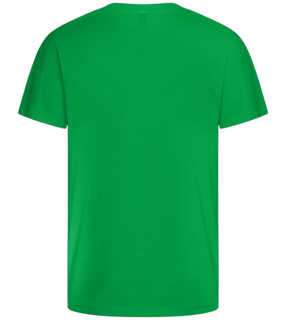 Retro Cat Design - Basic kids t-shirt_MEADOW GREEN_back