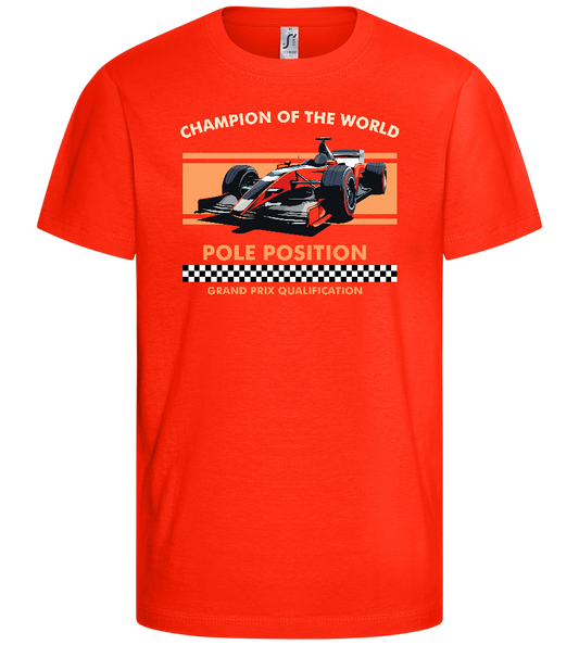 Champion of the World Design - Comfort kids fitted t-shirt_RED_front