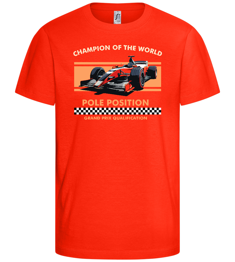 Champion of the World Design - Comfort kids fitted t-shirt_RED_front