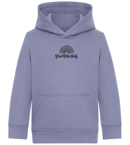 Good Vibes Only Design - Comfort Kids Hoodie_BLUE_front