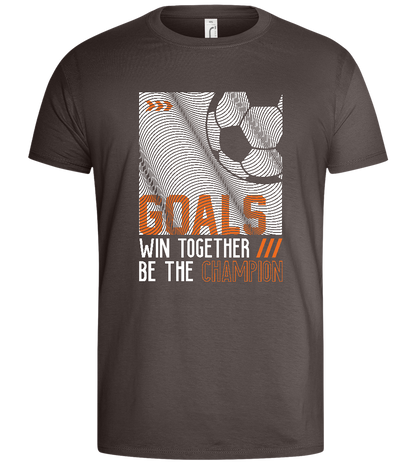 Be the Champion Design - Basic men's t-shirt_DARK GRAY_front