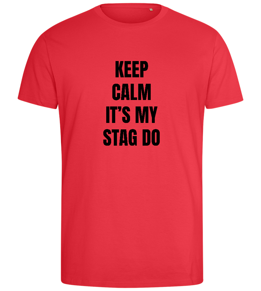 Its My Stag Do Design - Comfort men's fitted t-shirt_BRIGHT RED_front