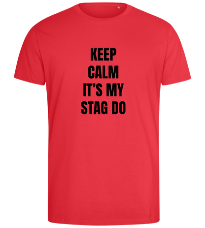 Its My Stag Do Design - Comfort men's fitted t-shirt_BRIGHT RED_front