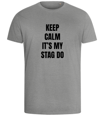 Its My Stag Do Design - Comfort men's fitted t-shirt_ORION GREY_front