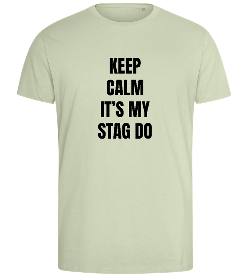 Its My Stag Do Design - Comfort men's fitted t-shirt_SILESTONE_front