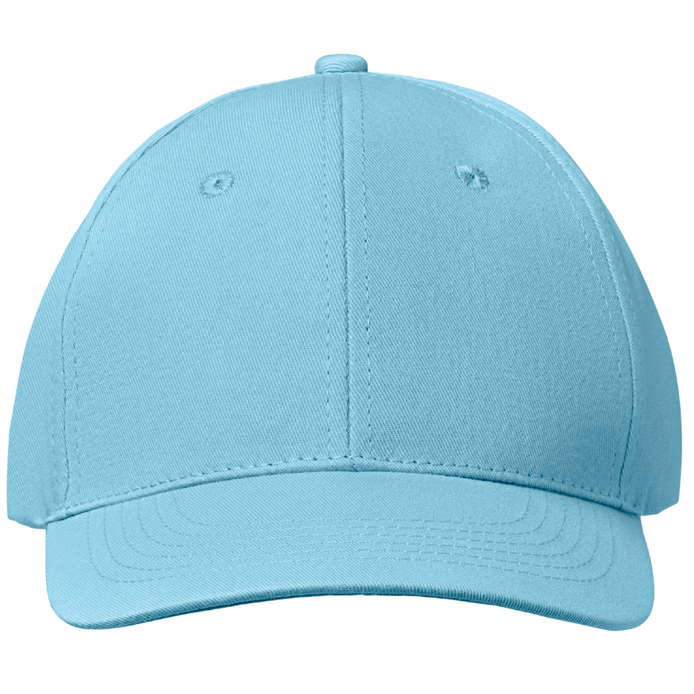 6-Panel Cotton Baseball Cap_BABY BLUE_front