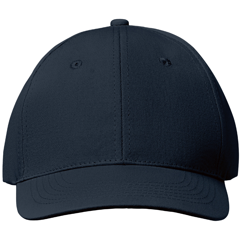 6-Panel Cotton Baseball Cap_BLUE_front