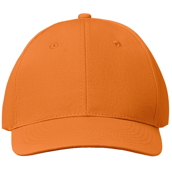 6-Panel Cotton Baseball Cap_ORANGE_front