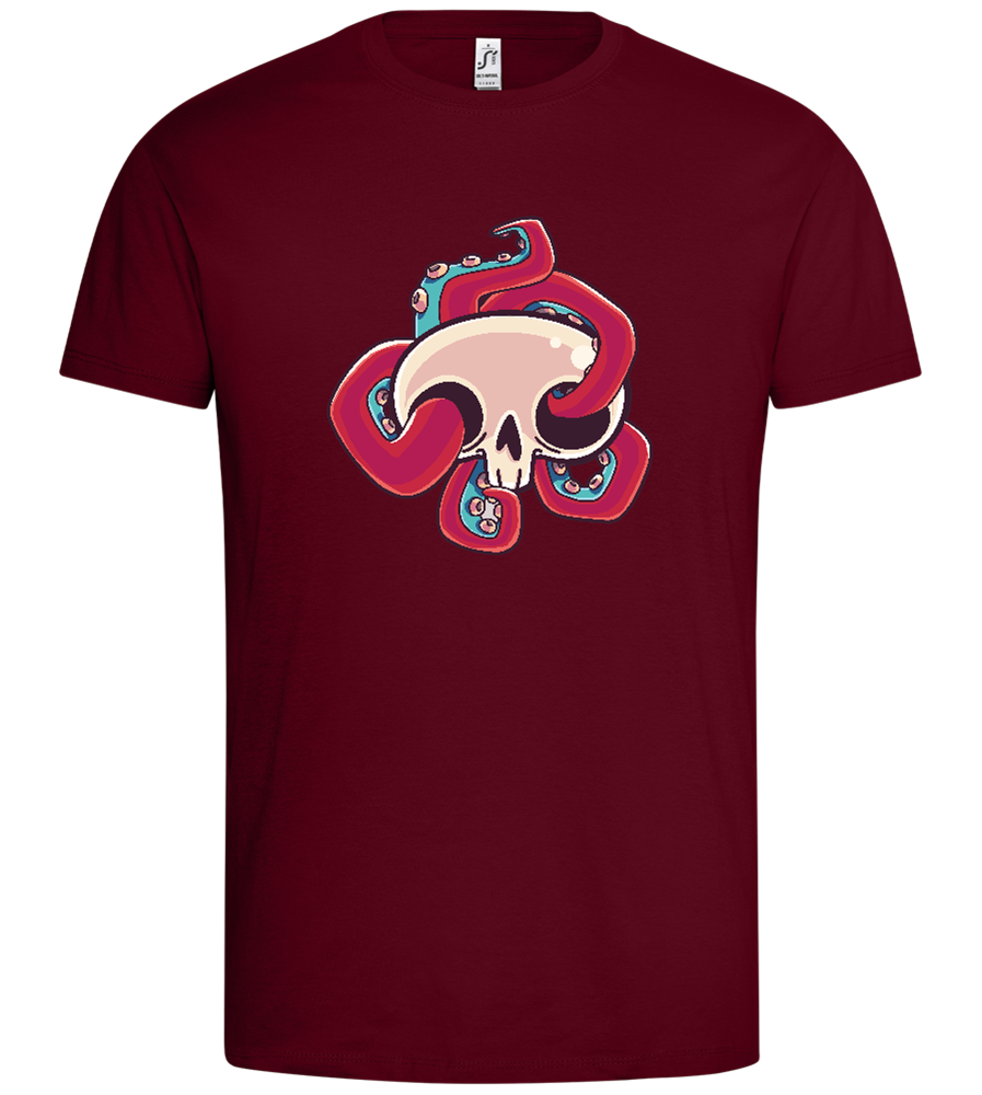 Squid In Skull Design - Premium men's t-shirt_CHILE_front