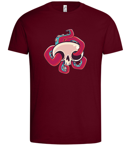 Squid In Skull Design - Premium men's t-shirt_CHILE_front