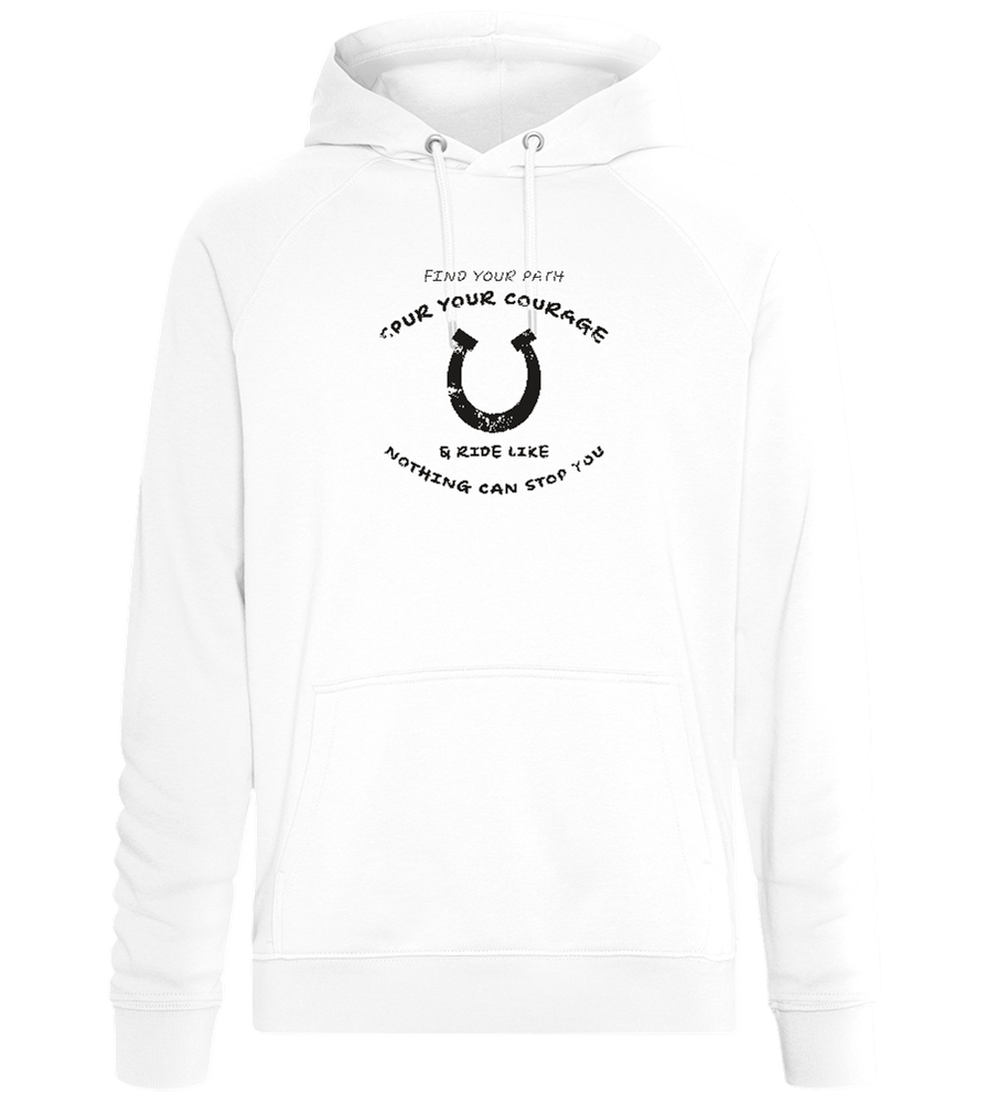 Spur Your Courage Design - Comfort unisex hoodie_WHITE_front