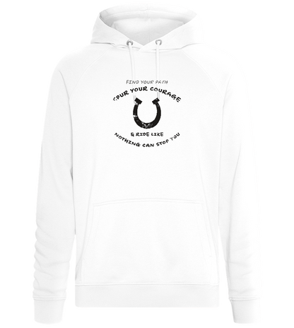 Spur Your Courage Design - Comfort unisex hoodie_WHITE_front