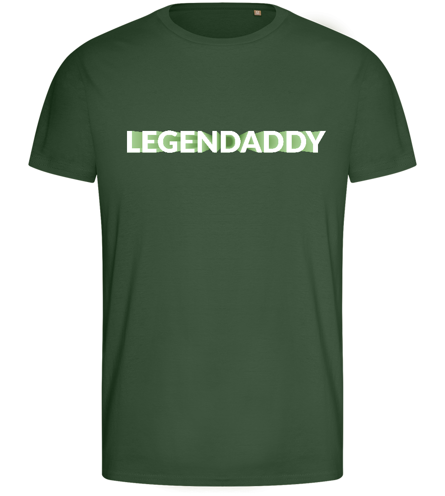 He's A Legendaddy Design - Basic men's fitted t-shirt_GREEN BOTTLE_front