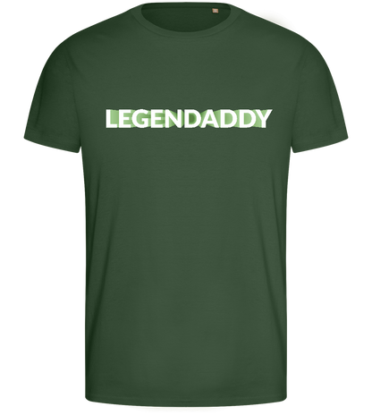 He's A Legendaddy Design - Basic men's fitted t-shirt_GREEN BOTTLE_front