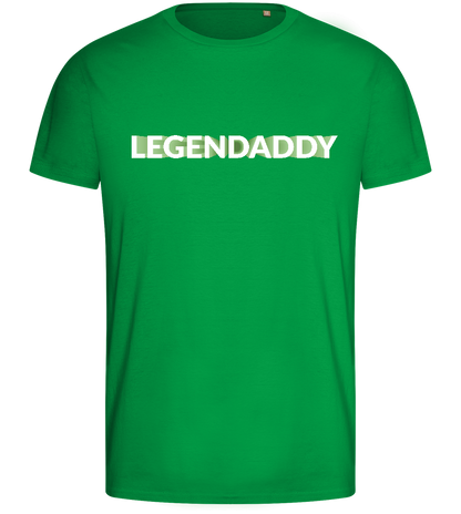 He's A Legendaddy Design - Basic men's fitted t-shirt_MEADOW GREEN_front