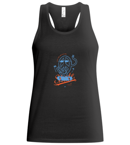 Skate Peace Design - Basic women's tank top_DEEP BLACK_front