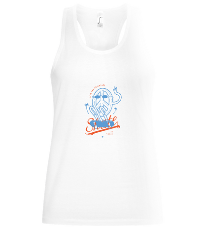 Skate Peace Design - Basic women's tank top_WHITE_front