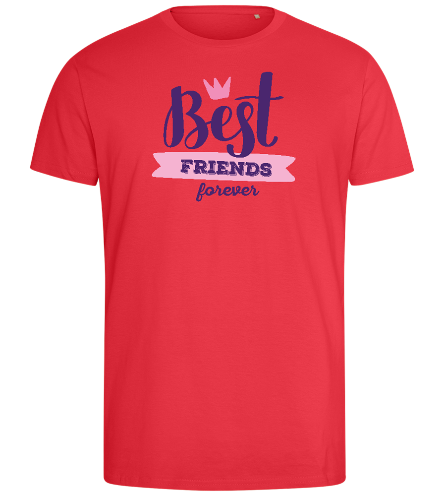 Best Friends Forever 1 Design - Comfort men's fitted t-shirt_BRIGHT RED_front