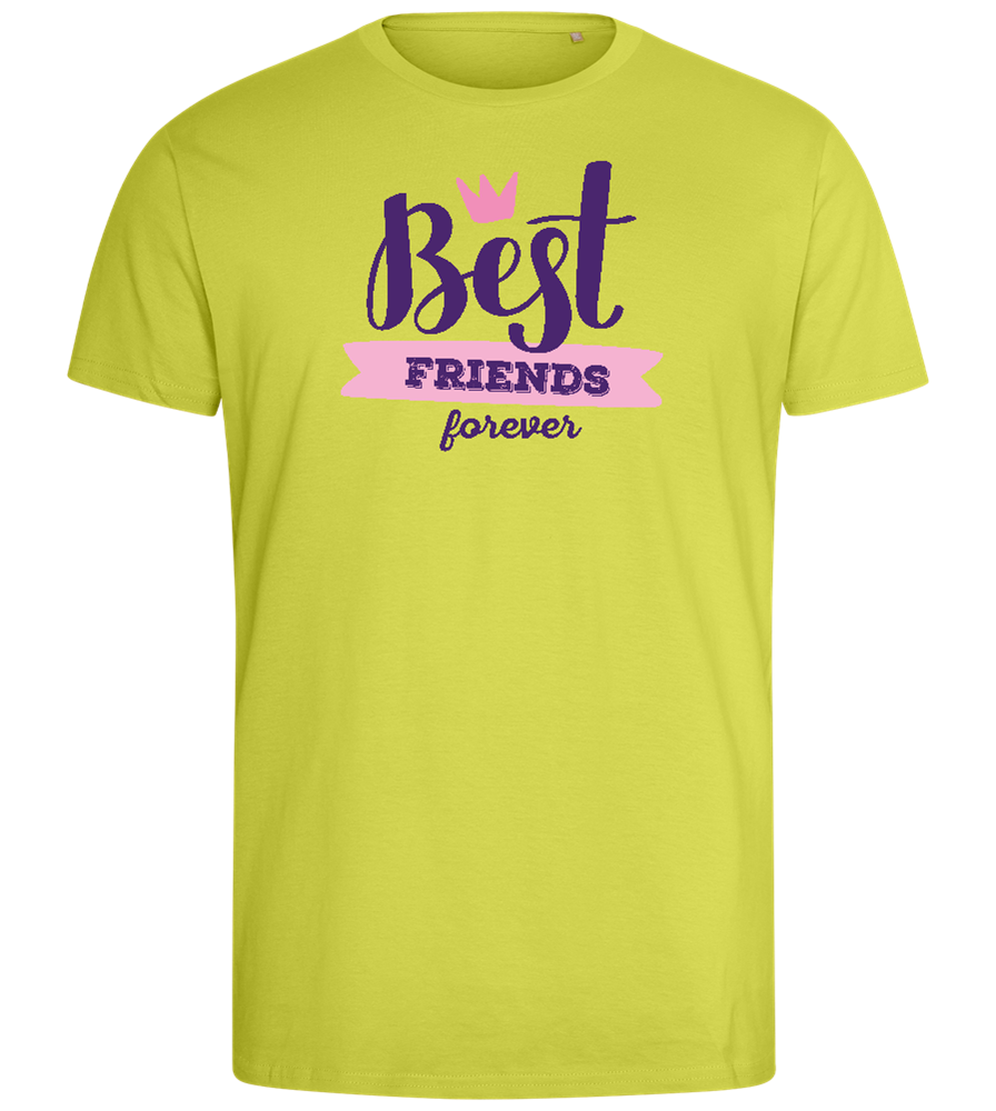 Best Friends Forever 1 Design - Comfort men's fitted t-shirt_GREEN APPLE_front