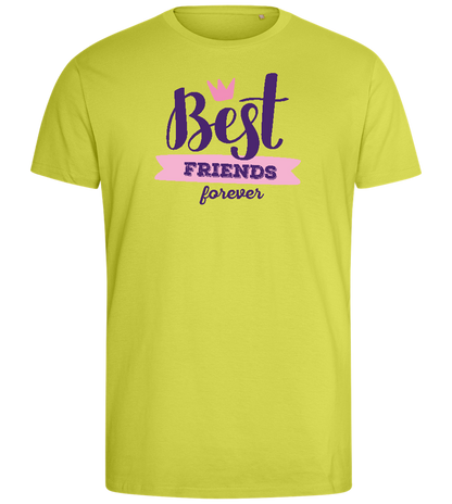 Best Friends Forever 1 Design - Comfort men's fitted t-shirt_GREEN APPLE_front