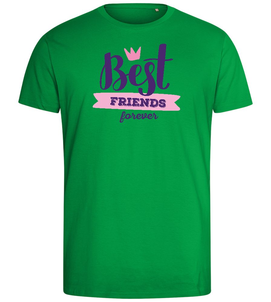 Best Friends Forever 1 Design - Comfort men's fitted t-shirt_MEADOW GREEN_front