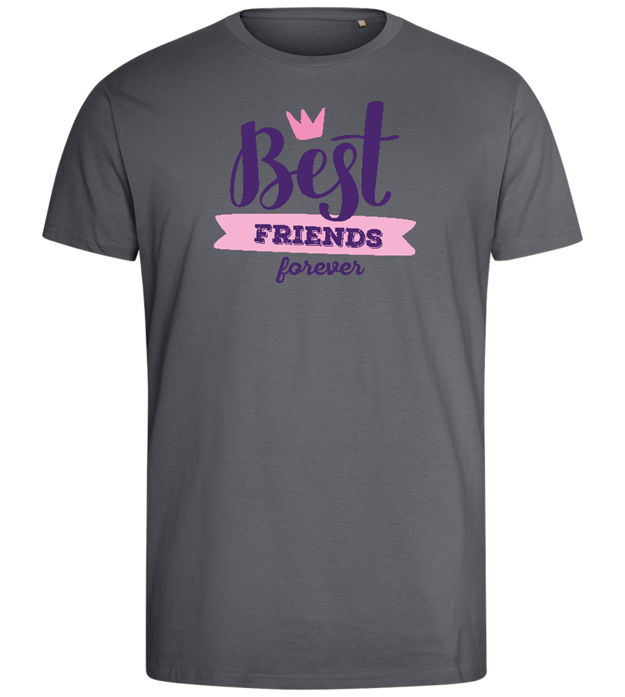 Best Friends Forever 1 Design - Comfort men's fitted t-shirt_MOUSE GREY_front