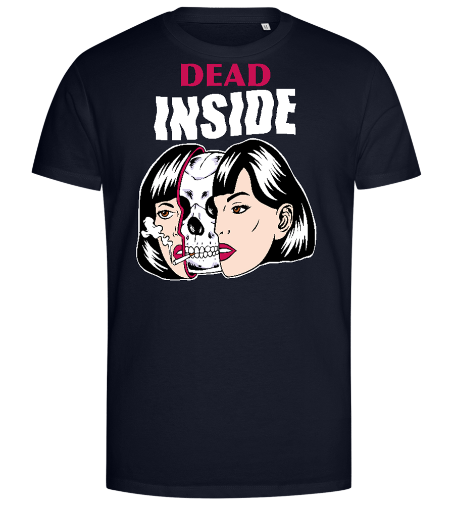 Dead Inside Design - Premium men's close fitting t-shirt_FRENCH NAVY_front