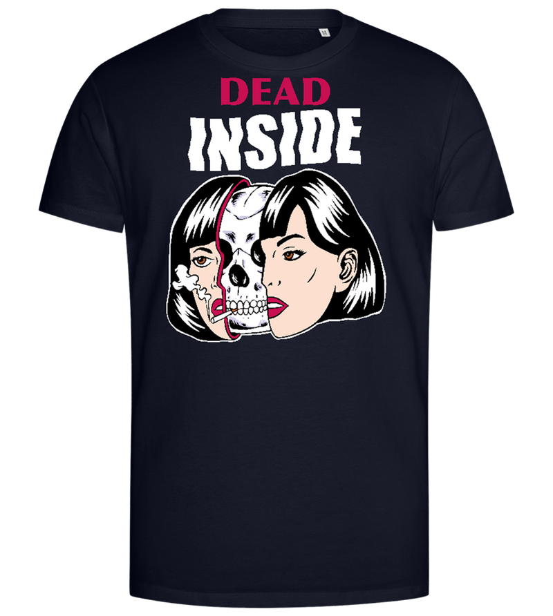 Dead Inside Design - Premium men's close fitting t-shirt_FRENCH NAVY_front