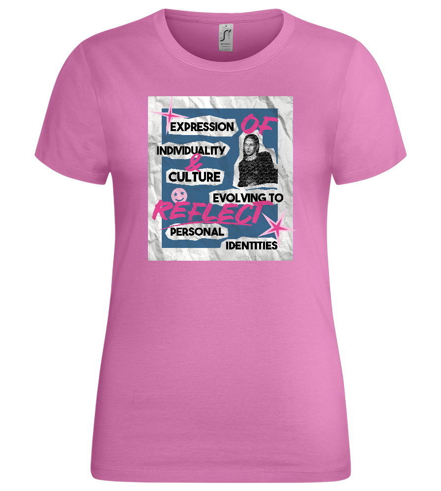 Fashion Paper Design - Premium women's t-shirt_PINK ORCHID_front