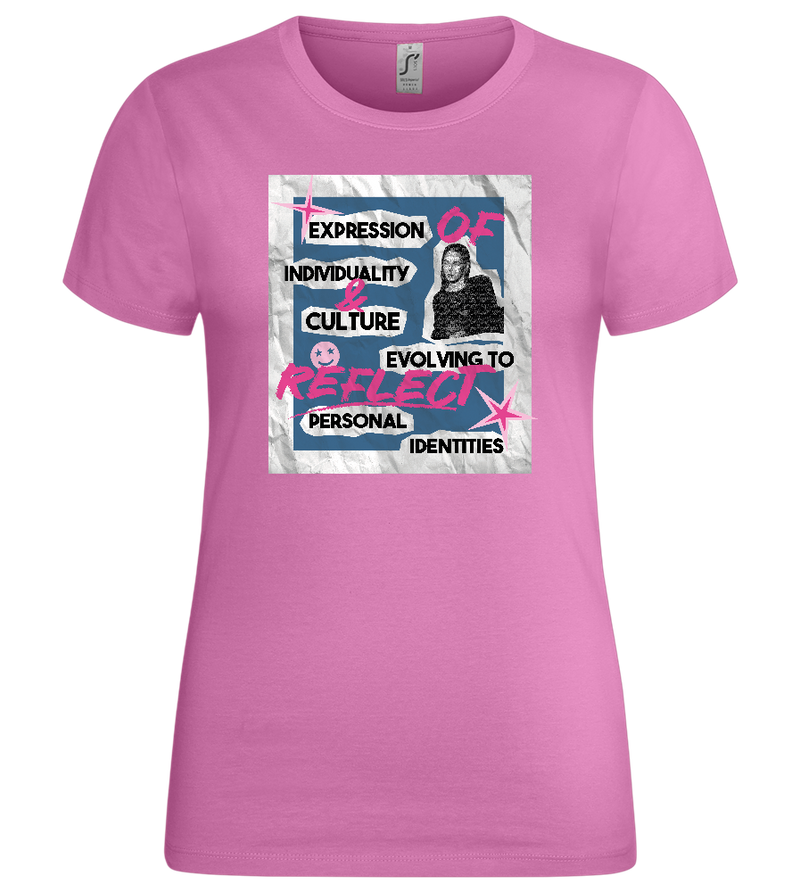 Fashion Paper Design - Premium women's t-shirt_PINK ORCHID_front