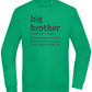 Big Brother Meaning Design - Comfort Essential Unisex Sweater_MEADOW GREEN_front