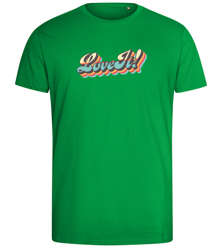 Love It! Design - Comfort men's fitted t-shirt_MEADOW GREEN_front