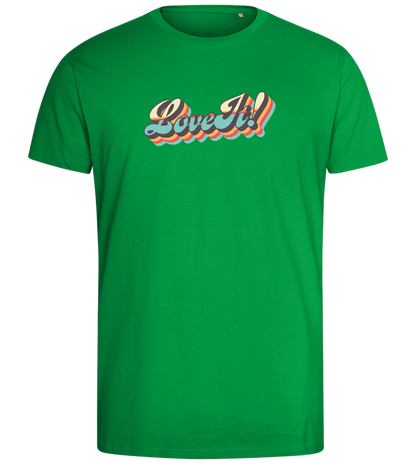 Love It! Design - Comfort men's fitted t-shirt_MEADOW GREEN_front