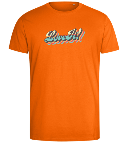 Love It! Design - Comfort men's fitted t-shirt_ORANGE_front