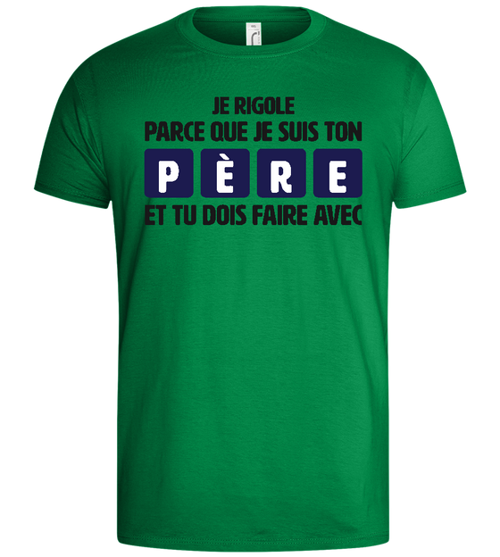 Je Suis ton Père Design - Basic men's t-shirt_MEADOW GREEN_front