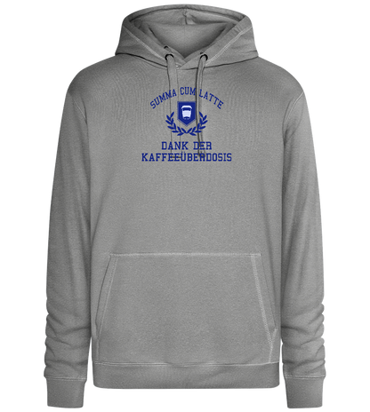 Kaffeeüberdosis Design - Premium unisex hoodie_ORION GREY II_front