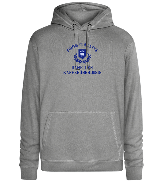 Kaffeeüberdosis Design - Premium unisex hoodie_ORION GREY II_front