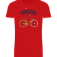 Koningsdag Oranje Fiets Design - Basic Unisex T-Shirt_RED_front
