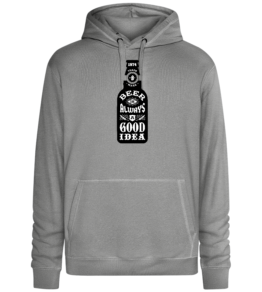 Beer Good Idea Design - Premium unisex hoodie_ORION GREY II_front