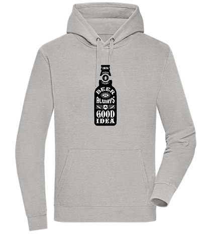 Beer Good Idea Design - Premium unisex hoodie_ORION GREY II_front