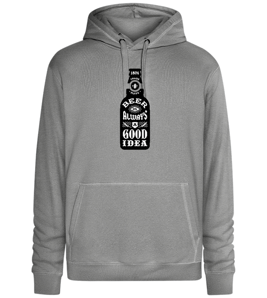 Beer Good Idea Design - Premium unisex hoodie_ORION GREY II_front