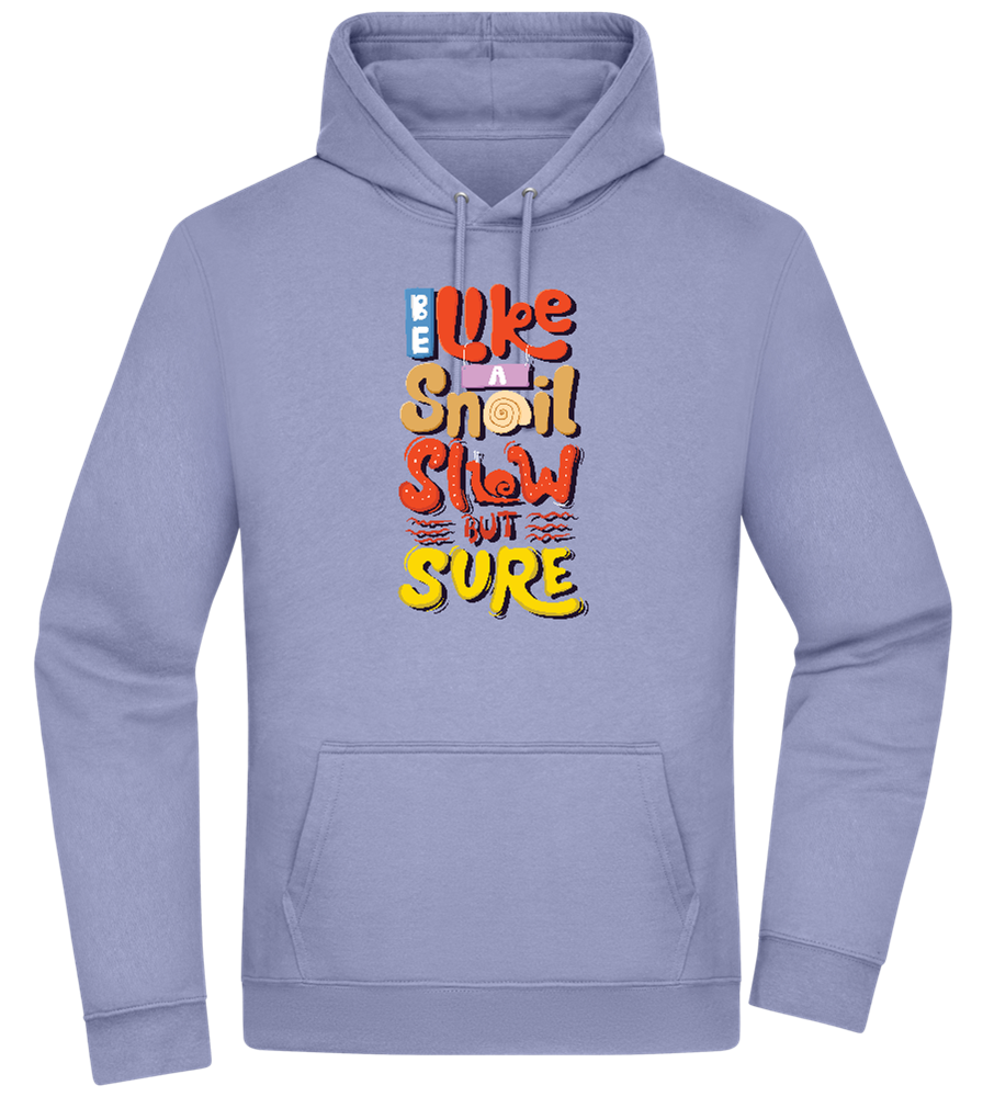 Slow but Sure Design - Premium Essential Unisex Hoodie_BLUE_front